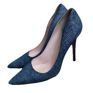 KATE SPADE NEW YORK Larisa Blue Jean Denim Pointed Toe Heels 9.5 B